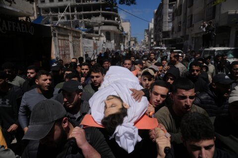 Hamas says a son of its chief negotiator was killed in an Israeli strike on Gaza