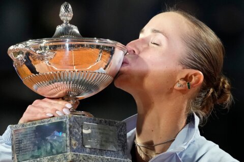 Elina Svitolina and Marta Kostyuk raise trophies for war-torn Ukraine on the tennis court
