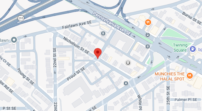 Map of Southeast DC dog stabbing