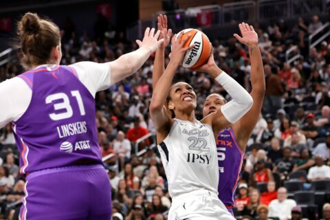 Mercury rout the Aces 99-66 to spoil Las Vegas’ ring ceremony