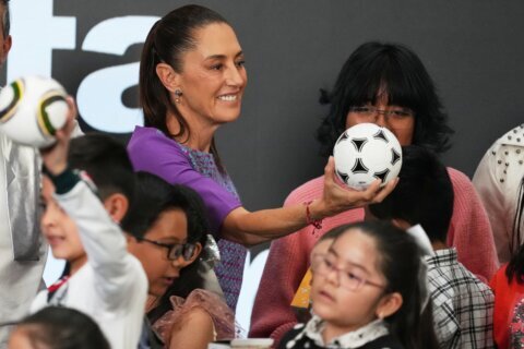 Mexico’s president sees ‘no issue’ with her country hosting Iran’s World Cup team during tournament
