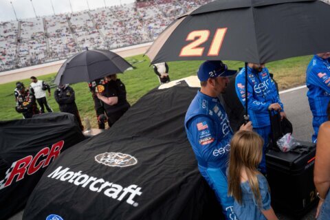Rain delays the start of NASCAR’s Cup Series race at Nashville Superspeedway