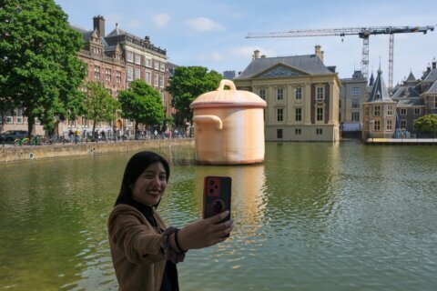 Giant inflatable artworks have taken over The Hague
