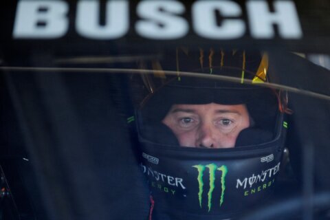 2-time NASCAR champion Kyle Busch receives tributes before and during the Indianapolis 500