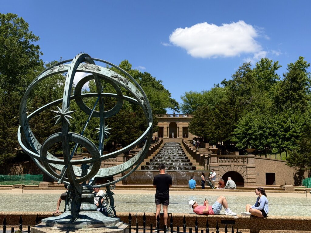 The drought is over at Meridian Hill Park as fountain flows again