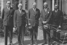 Herbert Hoover at Executive Order signing