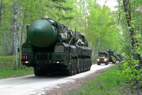 Russia holds nuclear drills on land, sea and air, joined by its ally Belarus