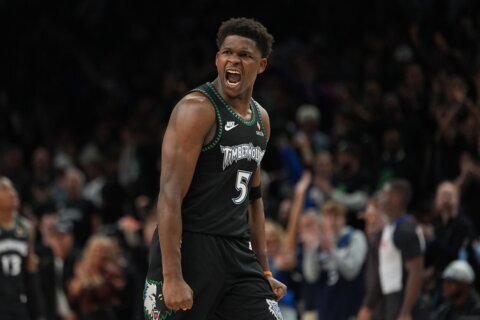 Anthony Edwards awes Timberwolves with his performance despite recent trouble with both knees