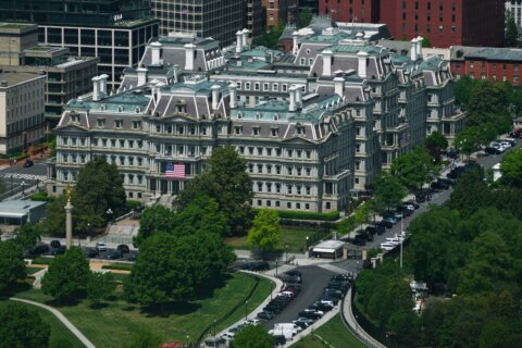 Trump’s plan to paint the Eisenhower office building could cost at least $7.5M, the White House says