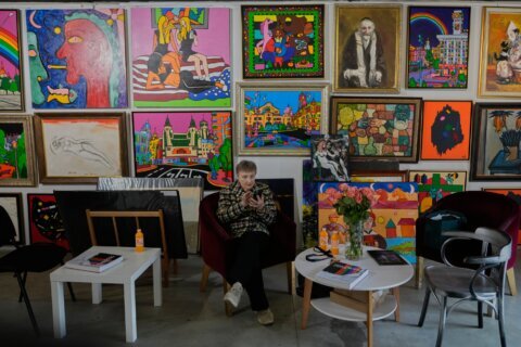 Ukrainians seeking cultural escape from war’s brutality find comfort and resilience at Kyiv art fair