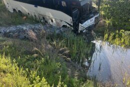 damaged bus
