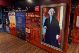 George Washington in museum exhibit