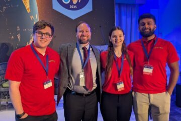 Members of Terp Raptor attend the 2025 International Planetary Defense Conference.