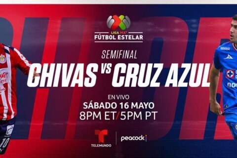 Chivas recibe a Cruz Azul por la semifinal de la Liga MX y lo podrás ver en Telemundo