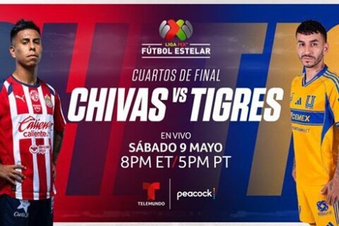 Cuartos de final de la Liga MX: Chivas vs Tigres en el partido de vuelta