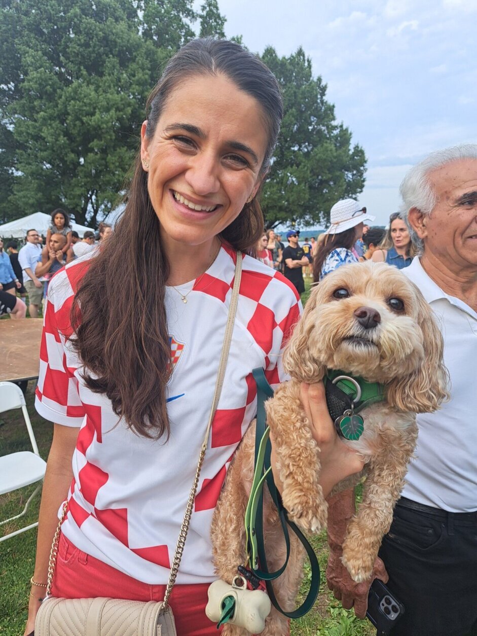 Helena Coric and her pup