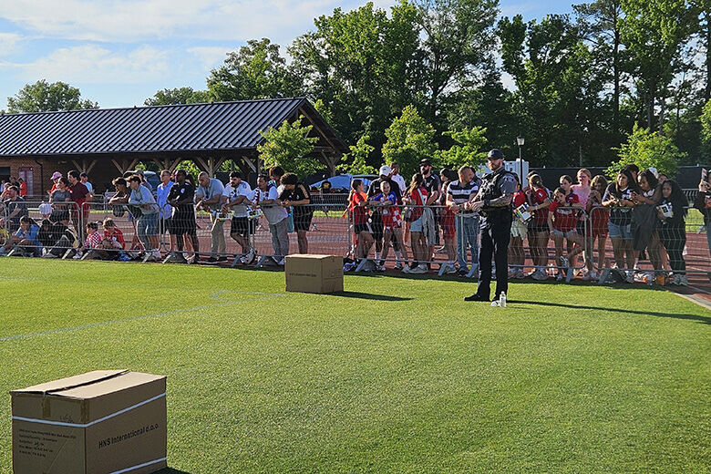 As players dribbled the ball around the green pitch, members of the Pennsylvania band began performing songs to distract the crowd from the heat.