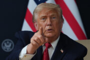 U.S. President Donald Trump gestures as he meets with India's Prime Minister Narendra Modi on the sidelines of the G7 summit, Wednesday, June 17, 2026, in Evian-les-Bains, France. (AP Photo/Julia Demaree Nikhinson)