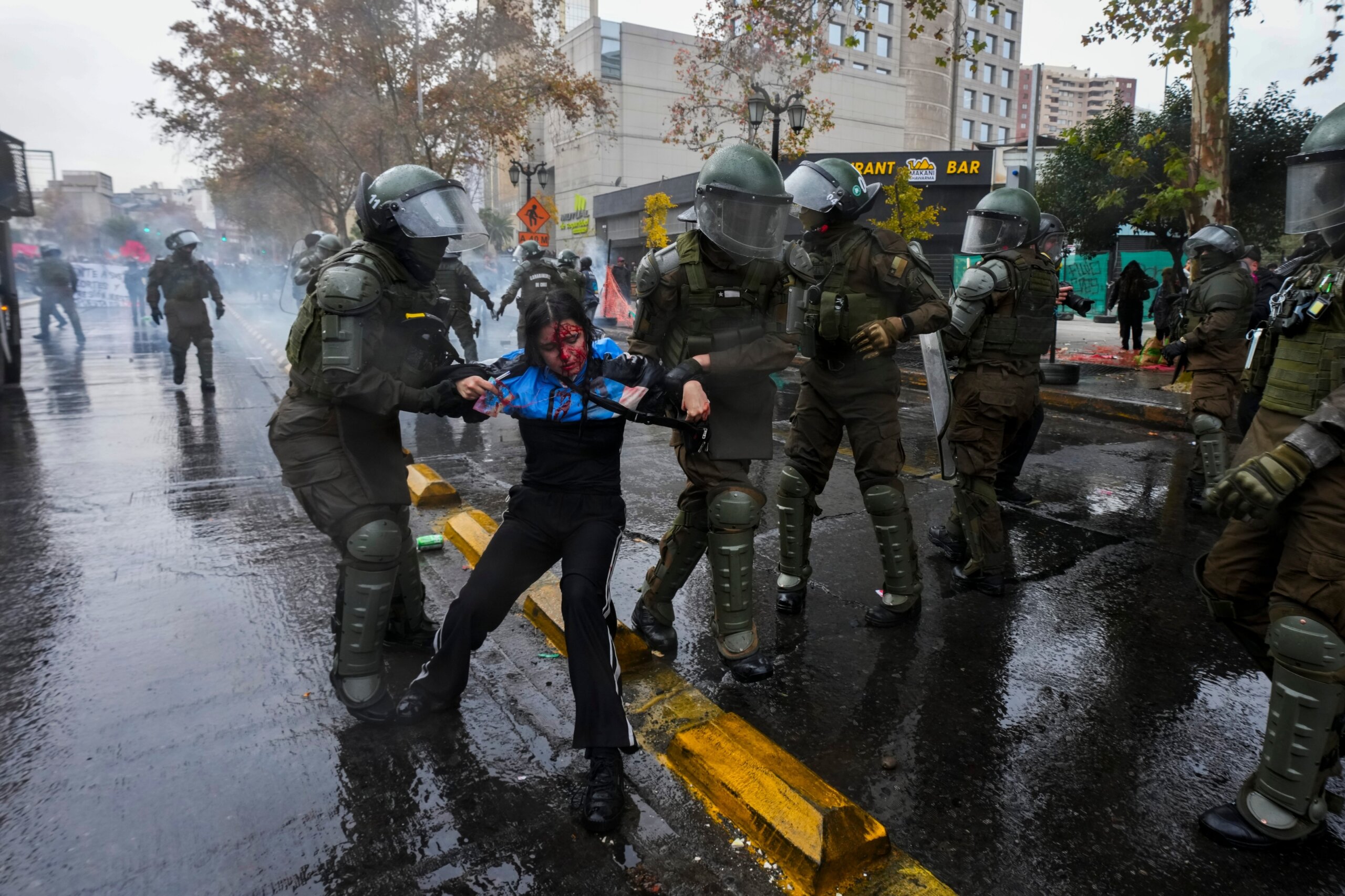 Protesters clash with police in Chile’s capital over President Kast’s education cuts