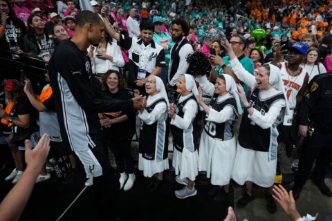 The superfans known as the ‘Spurs Nuns’ aiming to bring divine intervention to the NBA Finals