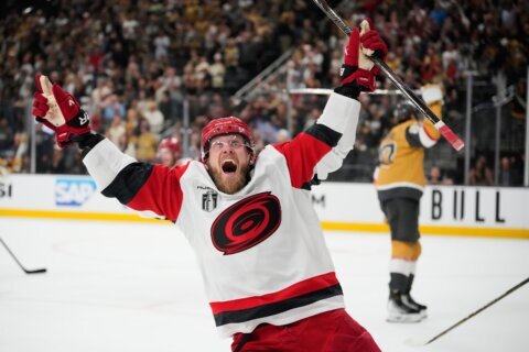 Hurricanes use stifling defense to blank Golden Knights 3-0 in Game 6 and win the Stanley Cup