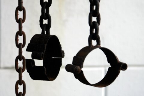 A crucial tool of the slave trade, shackles evoke an ugly part of America’s past