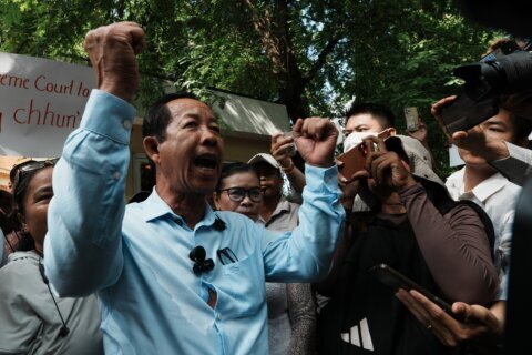 Prominent Cambodian opposition politician seeks Supreme Court reversal of incitement conviction