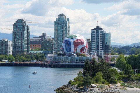 Vancouver turns its Science World museum into a giant 17-story soccer ball for the World Cup