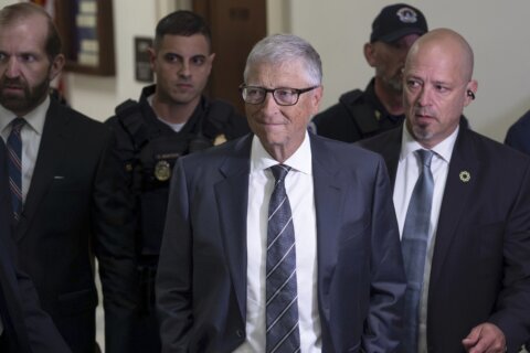 Bill Gates arrives for testimony in a congressional panel’s Jeffrey Epstein investigation