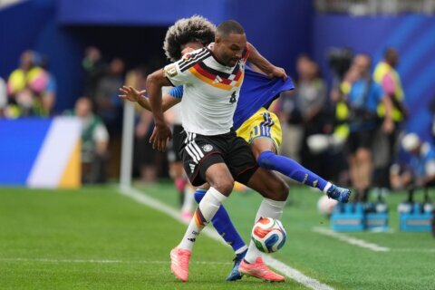 Germany surges to a 3-1 halftime lead as Curacao nets its 1st World Cup goal