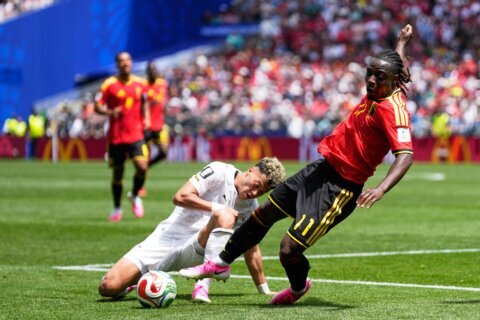 French TV disavows female presenter’s barb at Belgium’s Doku over leaving World Cup for childbirth