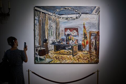 Pop-up art show takes over German president’s residence before yearslong renovation