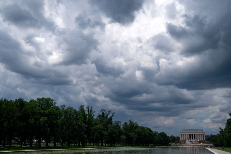 Storm clouds over National Mall