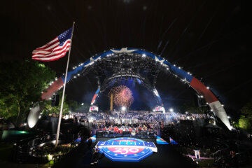 The UFC Freedom 250 fights take place on the South Lawn of the White House on June 15, 2026, in Washington, D.C. (Photo by Jacquelyn Martin- Pool/Getty Images)