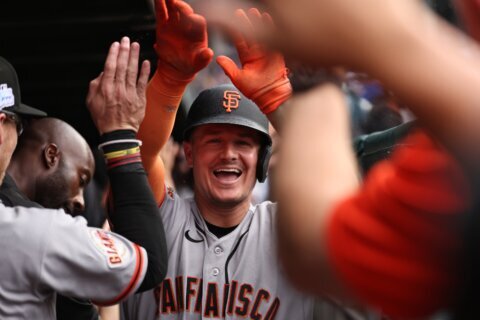 Giants’ Matt Chapman joins select SF baseball company, including Willie Mays, with 8 RBIs in win