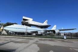 Space Shuttle Independence on the 747 Shuttle Carrier Aircraft