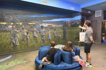 Visitors at Harriet Tubman Museum and Educational Center
