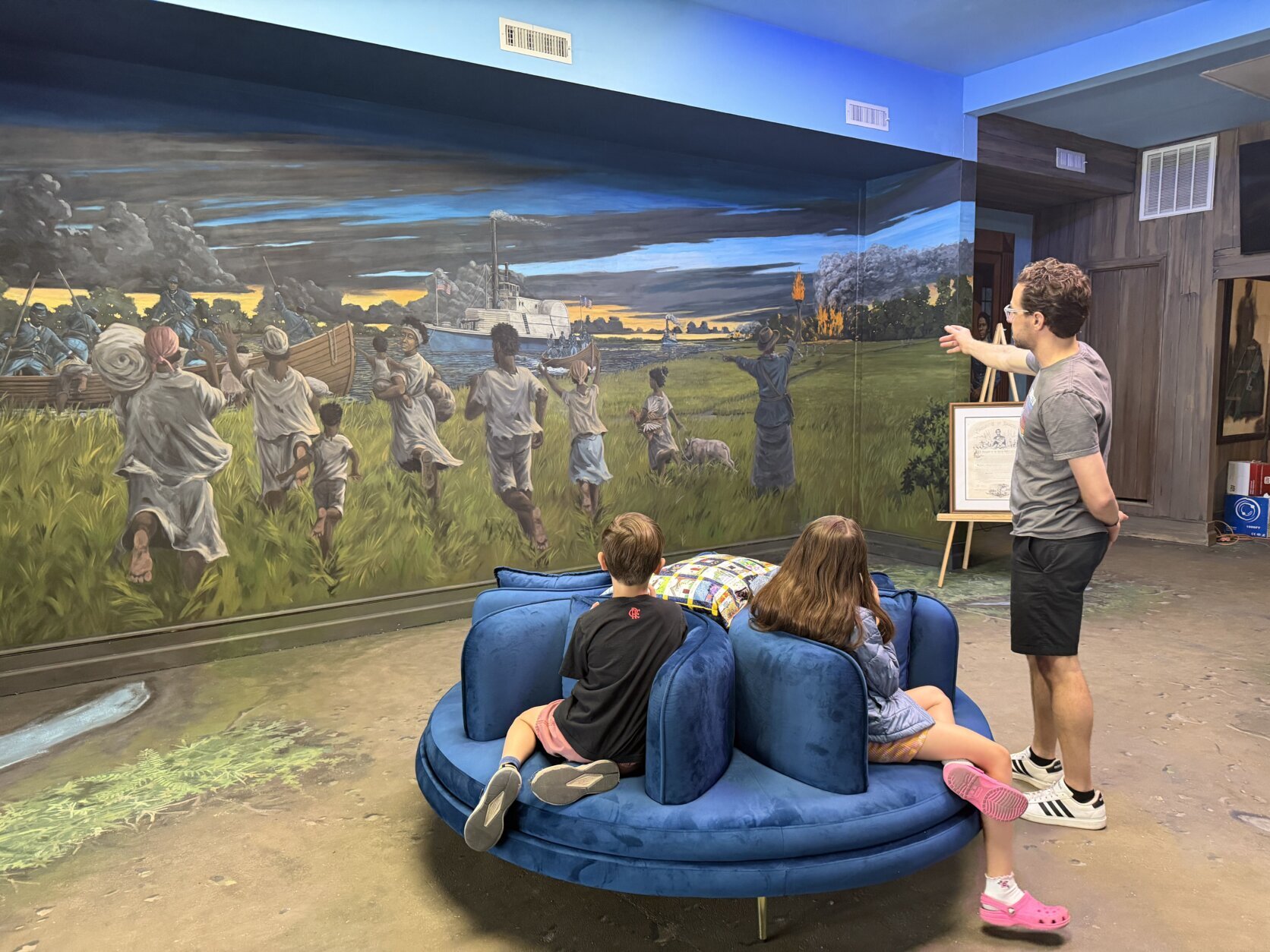 Visitors at Harriet Tubman Museum and Educational Center