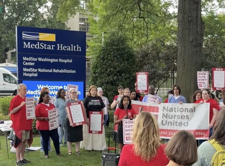 Nurses protest to keep postpartum unit open at DC’s largest hospital