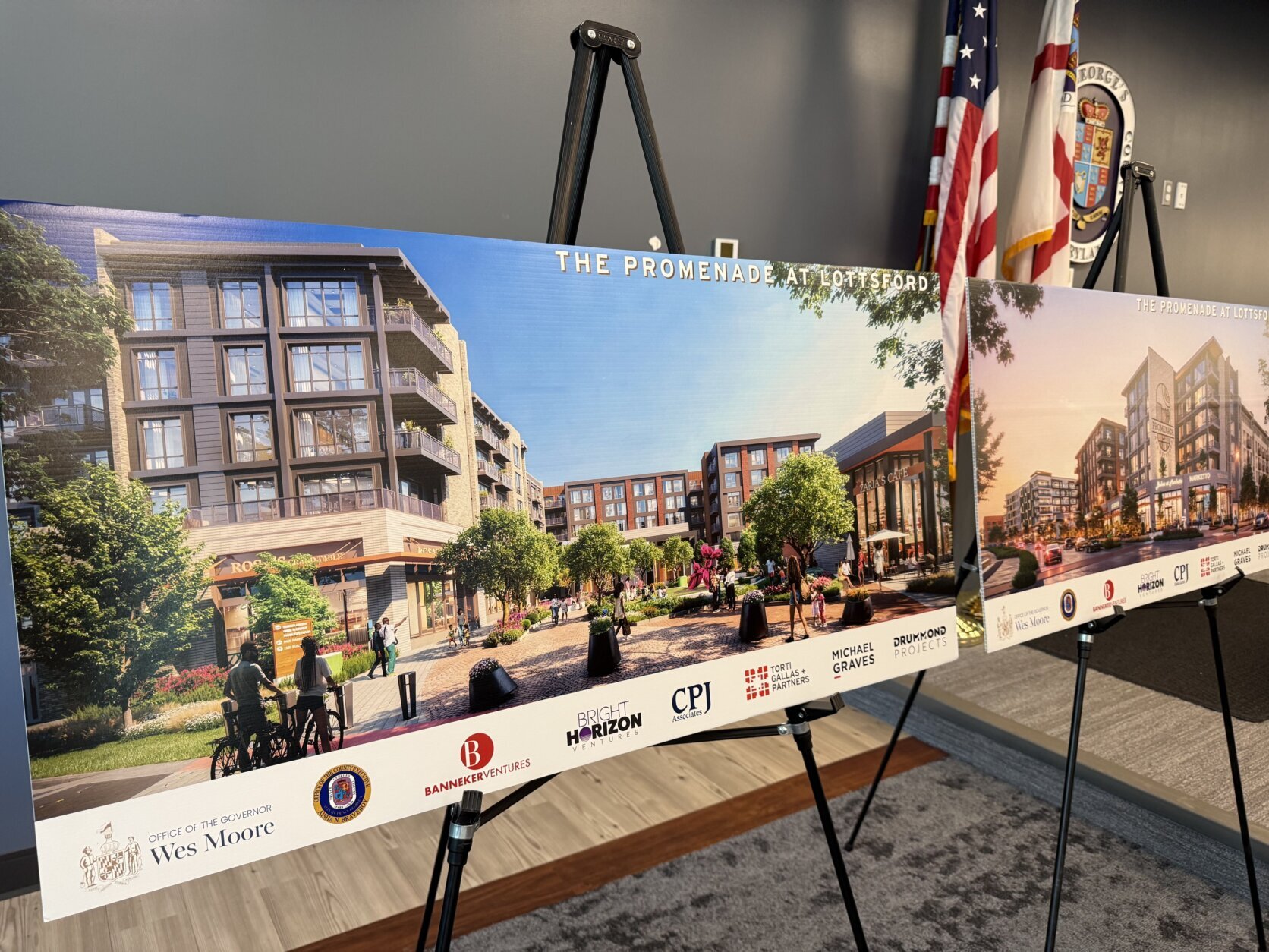 Renderings of the development in Largo