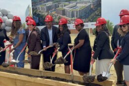 Local leaders at the groundbreaking