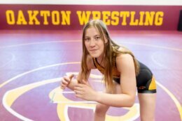 Oakton High School wrestler Kate Crockett