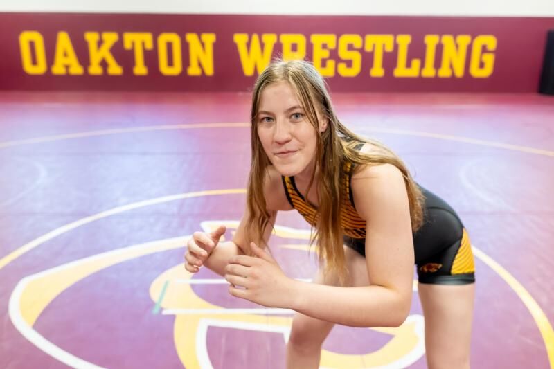 Oakton High School wrestler Kate Crockett