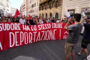 Italy Pro-Migrants Rally