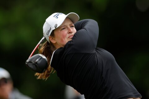 Jing Yan shoots 66 at breezy Blythefield to take Meijer LPGA Classic lead