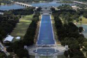 Reflecting Pool liner was cut with a sharp knife or razor, National Park Service says