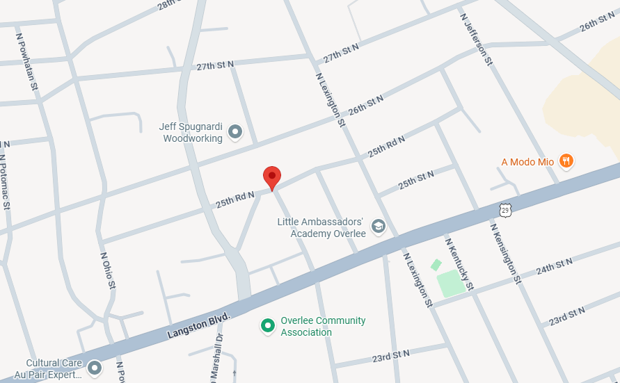 Map of Arlington house fire