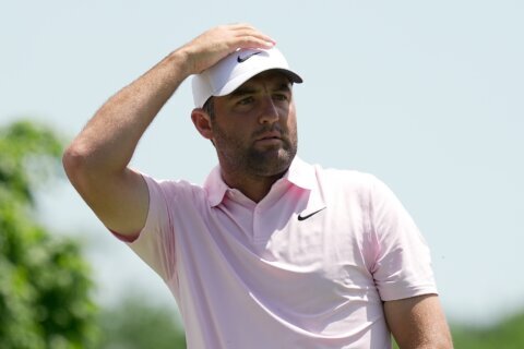 Fleetwood part of 4-way tie for the lead at Memorial in a tough opening round for Scheffler
