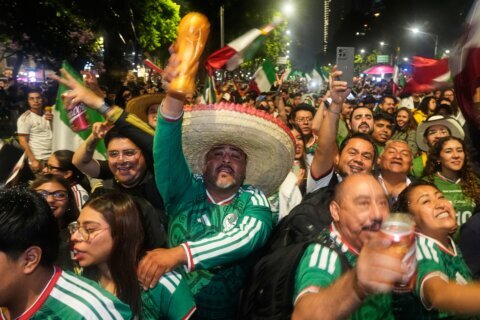 Priced out of World Cup games, Mexican fans take celebrations into their own hands
