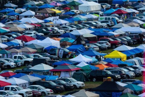 Dead baby is found in a portable toilet at a music festival in Michigan